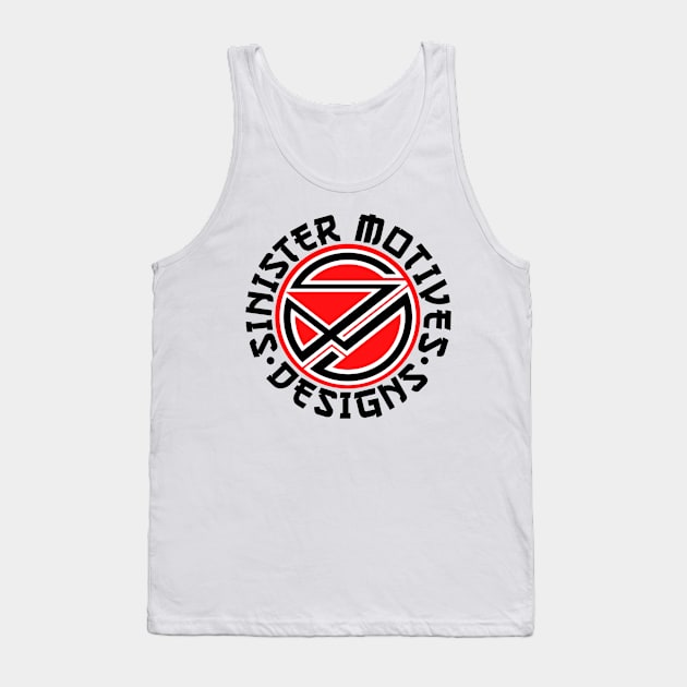 SinisterMotivesDesigns logo japan Tank Top by Sinister Motives Designs